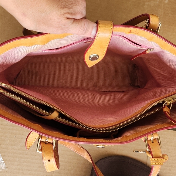 VTG Dooney & Bourke Crossword Tote Vachetta - Picture 12 of 15